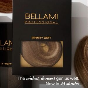 Bellami Professional Brown Hair 20 Inch Infinity Weft Extensions,
